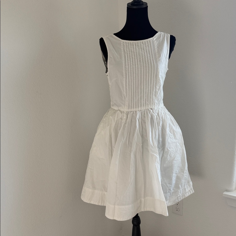 Fresh Classic White Kids Casual Dress